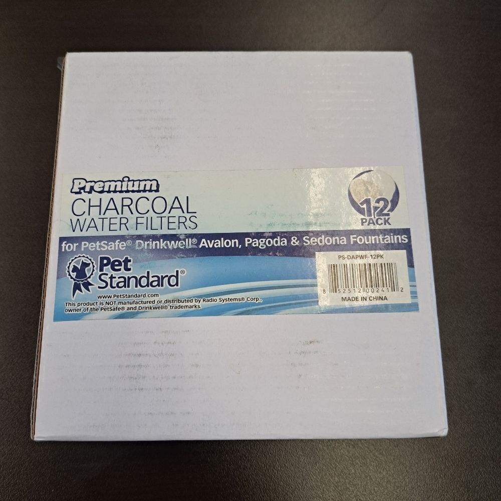 Pet Standard Premium Charcoal Water Filters for PetSafe Fountains 12pk new